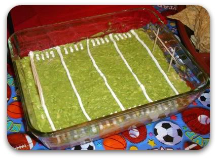 7 Layer Football Field Dip (photo courtesy of A Little Tipsy)