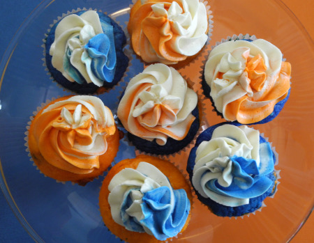 Tebow Cupcakes (photo courtesy of Reini Days)