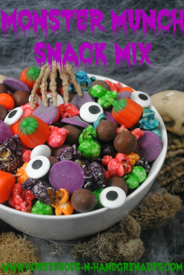 Monster Munch Halloween Snack Mix ⋆ Horseshoes & Hand Grenades